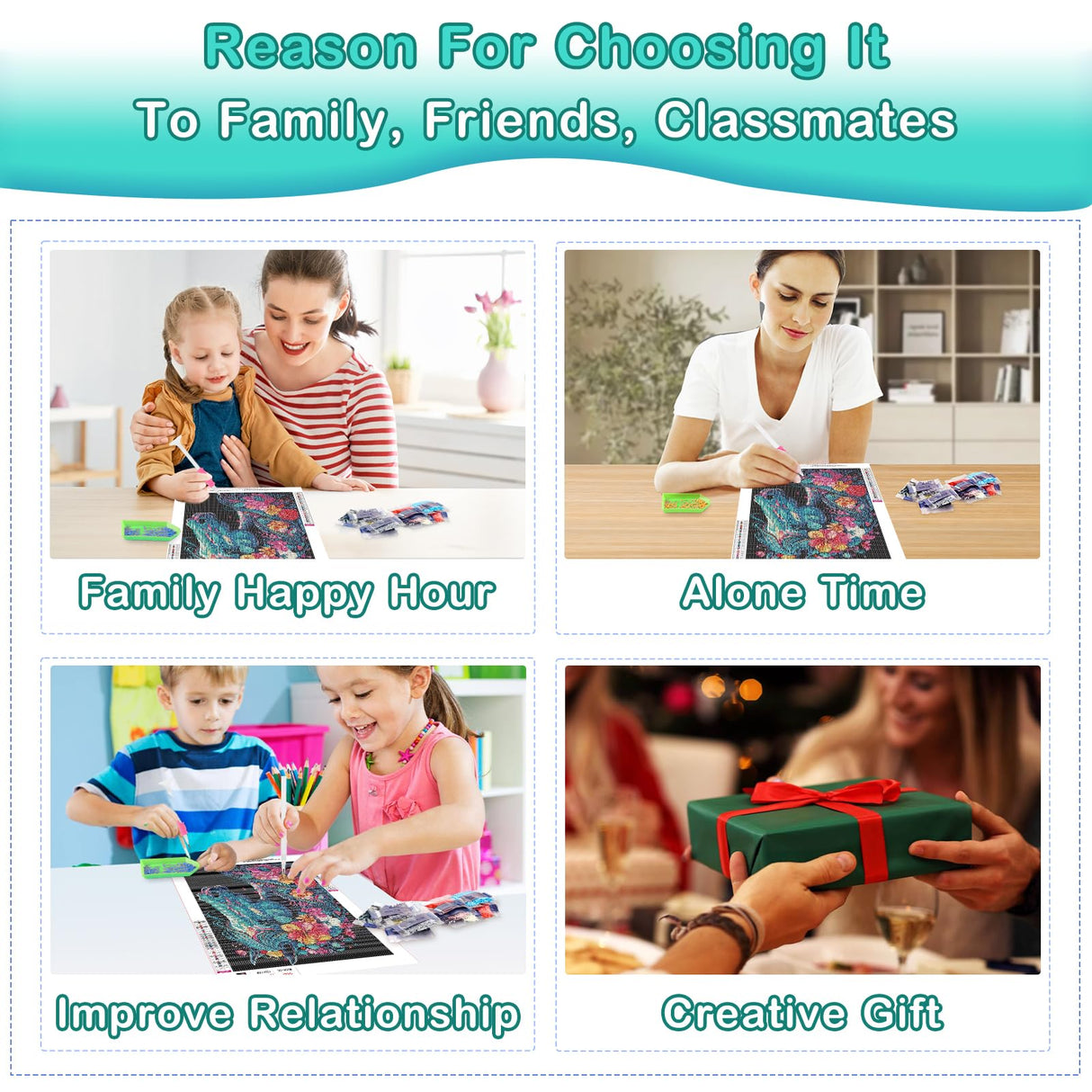 Genius maker Horse Diamond Painting Kits for Adults, 5D Animal Diamond Art Kits for Beginners DIY Full Drill Diamonds Painting Pictures, Diamond Gem Art Painting DIY Crafts Kit Decor, 12x16inch Genius maker