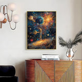 Diamond Painting Kits for Adults, Planets Diamond Art Kit for Adults Beginner, DIY Full Drill Space Universe Diamond Dots Paintings with Gem Art and Crafts for Adult Home Decor 11.8x15.7 in Shouruihua