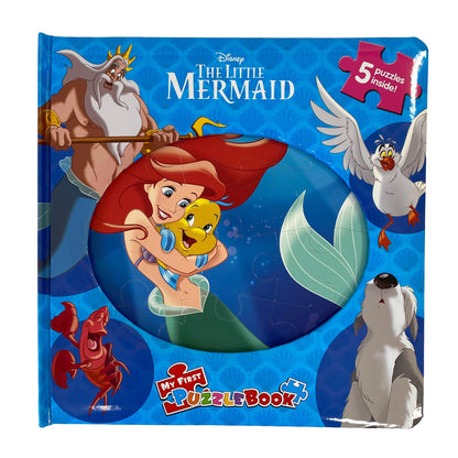 Disney The Little Mermaid My First Puzzle Book - Jigsaw Puzzles for kids, 10-page board book, 5 puzzles to enjoy