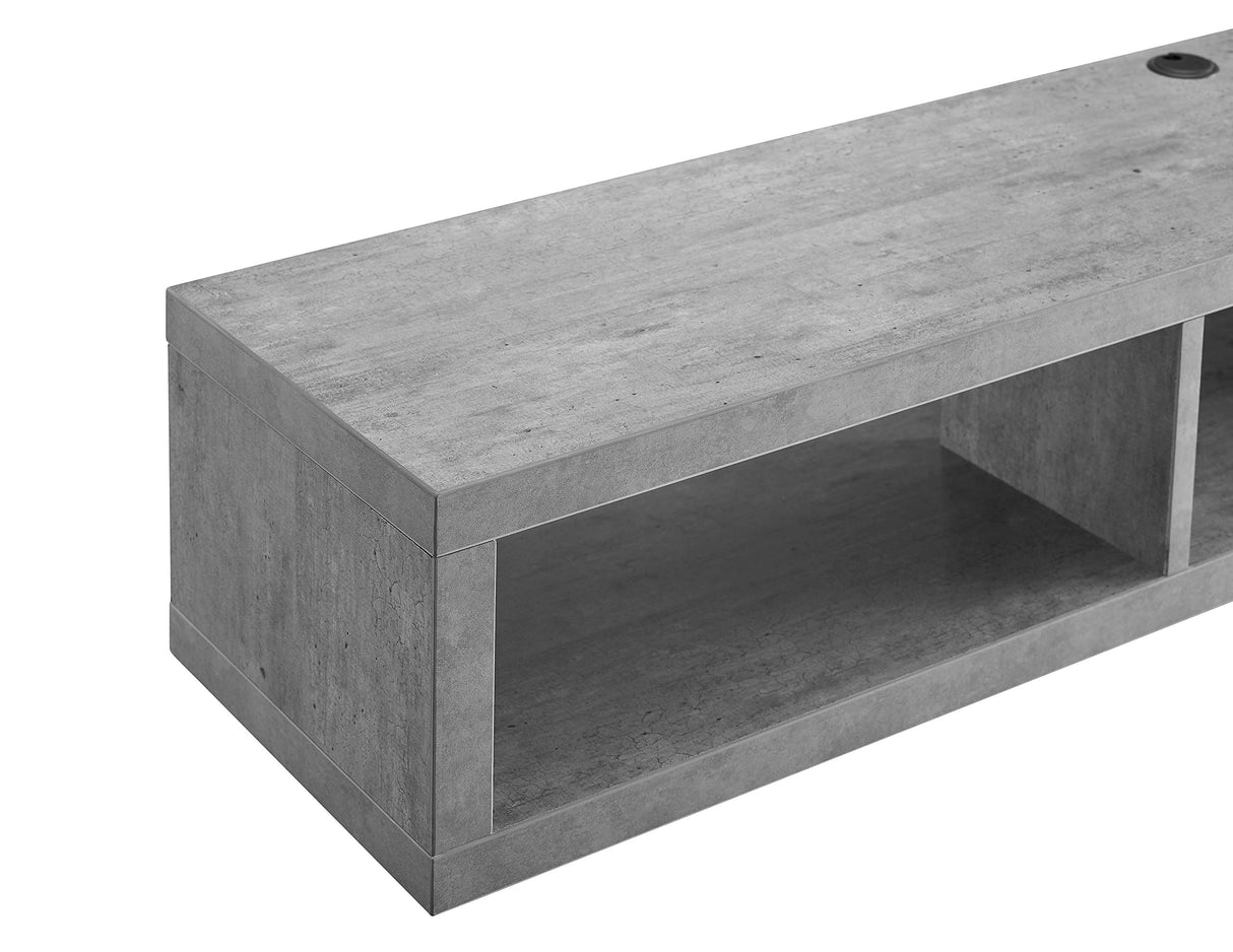 Martin Furniture Floating Tv Console, 60", Stone Gray Martin Furniture