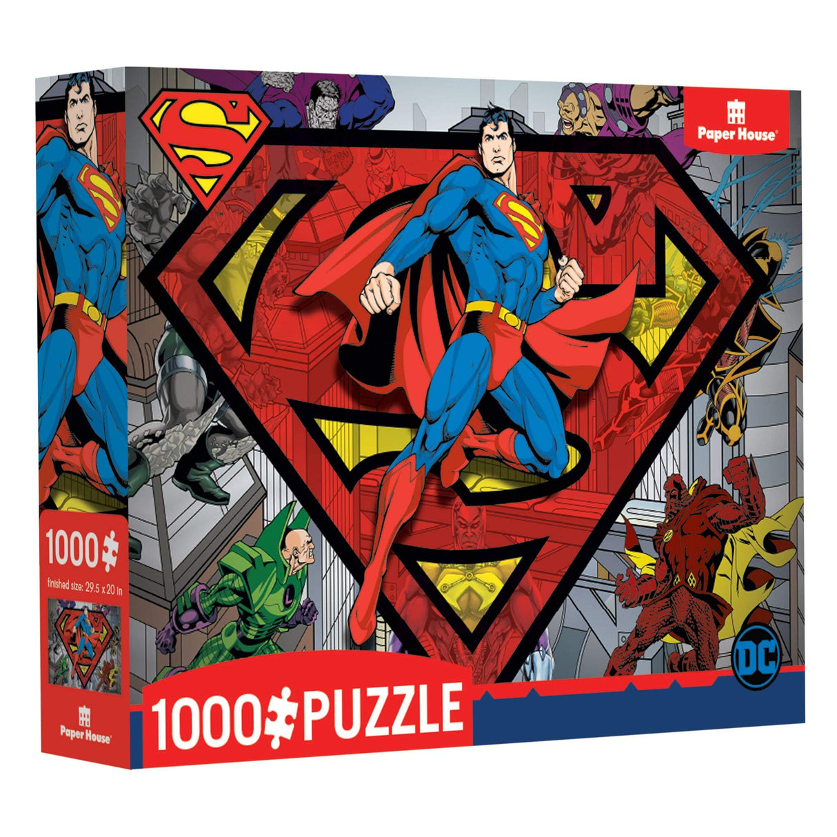 Paper House Productions DC Comics Superman and Villains 1000-piece Jigsaw Puzzle Paper House Productions