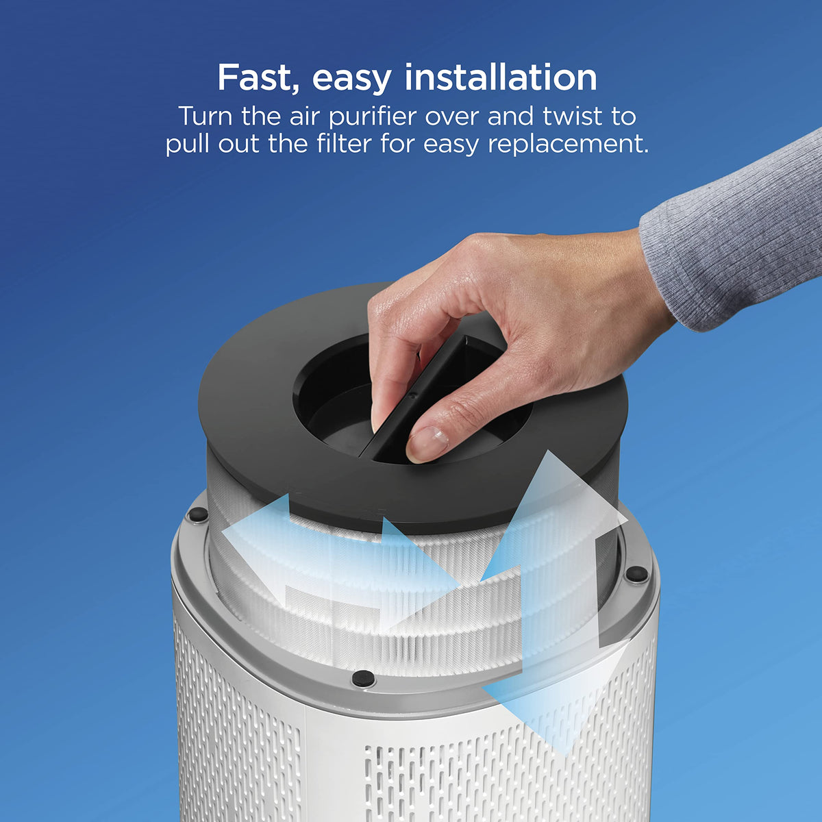 Clorox Medium Room Air Purifier True HEPA Replacement Filter, 1,000 Sq. Ft. Capacity, Removes 99.97% of Allergens up to 0.1 Micron, Compatible with 11030 & 11031, 1 Count (12030) Clorox Home Appliances