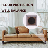 Square Wood Furniture Legs Set of 4 - Wooden Replacement Feet for Couch, Bed, Bench, Dresser, Rubber Wood Parts for Table, Sofa, Wooden Legs Chairs Complete with Installation Hardware (Brown, 5 inch) Texphw