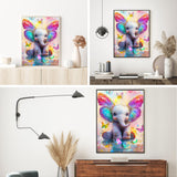 Upigi Diamond Painting Kits for Adults,Animal Elephant DIY 5D Diamond Painting Kits for Beginners,Round Full Drill Gem Art Crafts Kit for Home Wall Decor 12 x 16 Inch Upigi