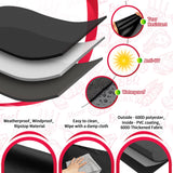 NEXCOVER Grill Cover - Heavy Duty BBQ Cover, 50 inch Waterproof Barbecue Cover, Weather Resistant, Fade Resistant, Rip-Proof, Anti-UV, Gas Grill Cover for Weber, Char Broil, Nexgrill Grills, Black NEXCOVER