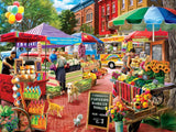 MasterPieces 750 Piece Jigsaw Puzzle for Adults, Family, Or Youth - Town Square Booths - 18"x24" Masterpieces