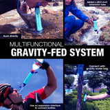 SimPure Gravity Water Filter, Portable Gravity-Fed Water Purifier with 3L Gravity Bag, Tree Strap, BPA Free Survival Gear and Equipment for Camping Hiking Emergency Preparedness SimPure