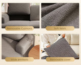 KKL 89 Inches Loveseat Sofa, Comfy Cloud Couch with Deep Seats, 3 Seater Couches for Living Room, Bouclé Fabric, Wood Frame, Easy Assembly, Grey KKL