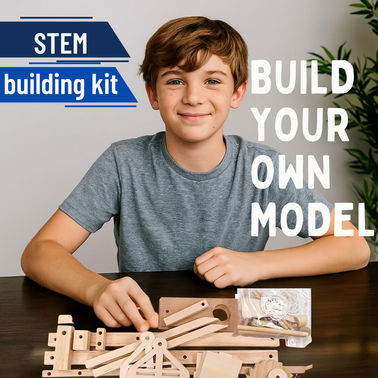 Pathfinders Stem Kits- Leonardo Da Vinci Trebuchet kit- Stem Toy Catapult kit dyi Wooden Building Toy Engineering kit- 3D Puzzle DIY- Physics Toy Science Kits for Kids Age 12-14 Pathfinders