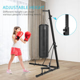 VIVOHOME Height Adjustable Foldable Heavy Duty Boxing Punching Bag Stand Steel Sandbag Rack Freestanding Up to 132 lbs for Home Fitness Stable VIVOHOME