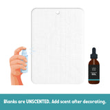 Sublimation Air Freshener Blanks 50 Pack Starter Kit 100% Polyester Felt Infusible DIY HTV Inks Heat Press Candyland Studio