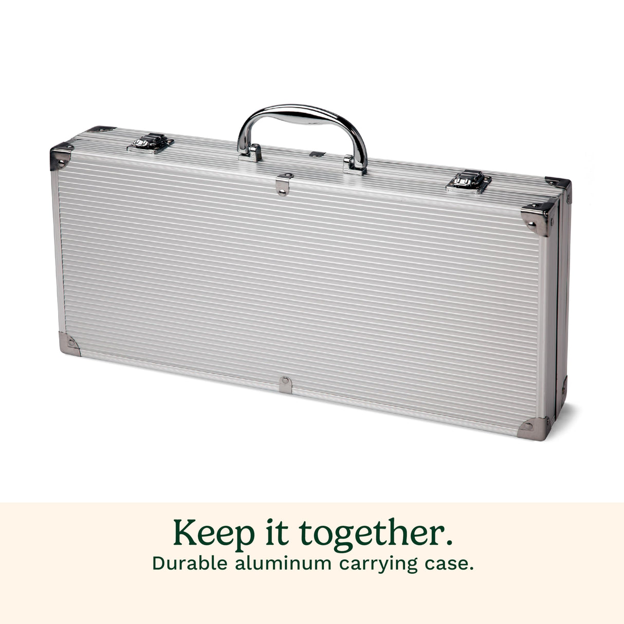 Cuisinart Deluxe Grill Tool Set, 20-Piece BBQ Kit with Aluminum Case and Digital Temperature Fork, Spatula, Tongs, Grill Accessories and Utensils, Grilling Set for Cookout Cuisinart