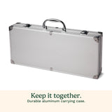 Cuisinart Deluxe Grill Tool Set, 20-Piece BBQ Kit with Aluminum Case and Digital Temperature Fork, Spatula, Tongs, Grill Accessories and Utensils, Grilling Set for Cookout Cuisinart