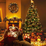 JMEXSUSS 500 LED Warm White Christmas Lights Indoor, 8 Modes Green Wire Christmas Tree Lights Outdoor Waterproof, Twinkle Fairy String Lights Plug in for Xmas Wedding Party Garden Patio JMEXSUSS