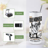 AGH 6 Pack 15OZ Sublimation Tumblers Straight Cups,Double Wall Vacuum Insulated Sublimation Tumblers with Straw,Polymer Coating for Heat Transfer AGH