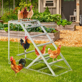 Chicken Coop, Chicken Perches with Swing, Chicken Roosting Bars, Chicken Activity Play Toys, Wooden Chicken Ladder for Pet's Healthy & Happy, Suitable for Backyard Farm Nandae