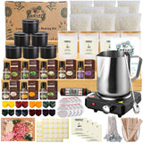 FAIRYELF Complete Candle Making Kit with Wax Melter, DIY Candle Craft Tools for Adults, Candle Art & Craft Kit Candle Making Supplies with Melting Pot, Soy Wax, Dyes Etc - Starter Candle Making Kit FAIRYELF