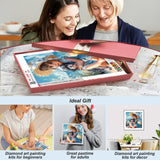 SJUTOUCI Dog Diamond Art Painting Kits for Adults, Diamond Art Kits for Beginners, 5D DIY Full Drill Gem Craft for Home Decor Gift 12x12inch/30x30cm SJUTOUCI