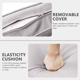 HUMMUH 8 Piece Patio Furniture Set PE Wicker Outdoor Sectional Sofa and Patio Swivel Chairs Outdoor Dining Table Ottomans for Porch,Garden,Backyard,Deck(Brown/Beige) HUMMUH