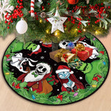 Christmas Tree Skirt 48 Inch Tree Collar Holiday New Year Winter Xmas Tree Decor Christmas Decorations for Home Party Yarcooly