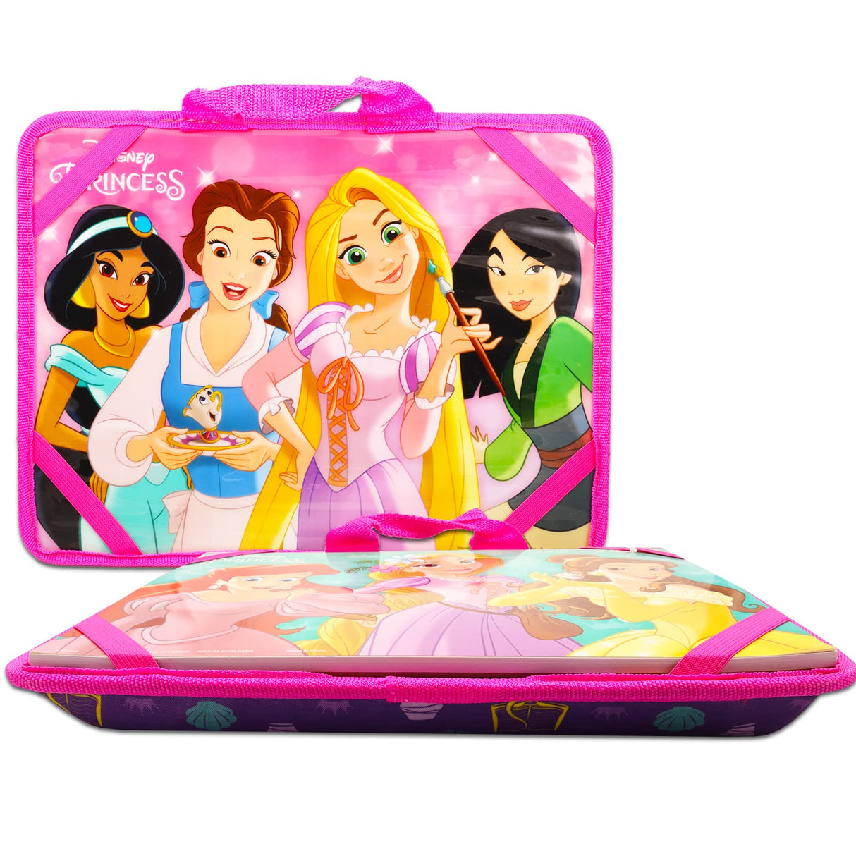 Disney Princess Lap Desk Activity Set - Arts & Crafts Bundle of Lap Desk, Coloring Book, Stickers, Games, Puzzles, More | Disney Princess Travel Pack Disney Princess