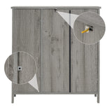 WEENFON Storage Cabinet, Bathroom Cabinet with Drawer, Coffee Bar Cabinets with Doors and Shelves, Freestanding Cupboard for Living Room, Grey UNSNG086CV1 WEENFON