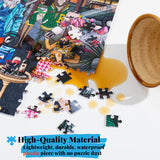 Plastic Jigsaw Puzzle for Adults,2178 Pieces in 9 Bags for Family Game, Panoramic Dog Party for Home Decor, Perfect Snap,56×12.5 Inches Hipazous Hipazous
