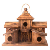 COLEBA Bird Houses for Outside,Outdoor 5 Hole Bird House Room for 5 Bird Families Bluebird Finch Cardinals Hanging Birdhouse for Garden COLEBA