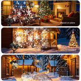 ‎LILNIAGY Christmas Double Head Snowflake Projector Lights,Christmas Decorations Outdoor LED Christmas Lights IP65 Waterproof Rotating Snow Lamp Christmas Decor for Patio Wall Window Xmas Decor LILNIAGY