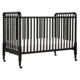 DaVinci Jenny Lind 3-in-1 Convertible Crib in Ebony, Removable Wheels, Greenguard Gold Certified DaVinci