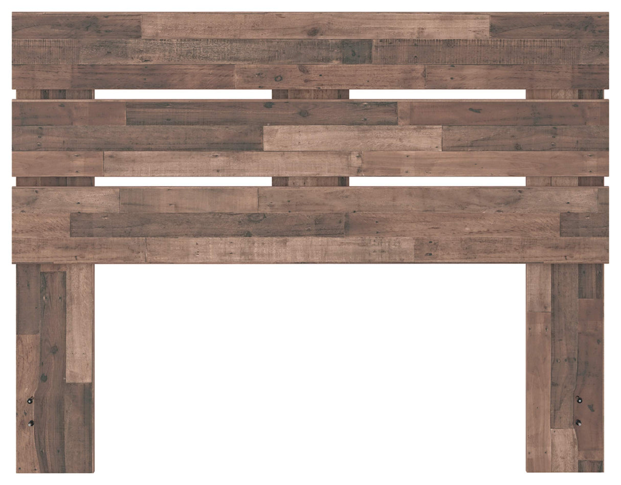Signature Design by Ashley Neilsville Butcher Block Panel Headboard, Queen, Brown Signature Design by Ashley