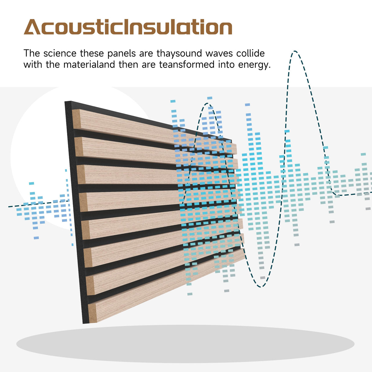 POHARE Wood Slat Wall Panels, 2 Pack 8 x 1 ft Decorative Wood Panels for Wall,Stylish Wall Panels for Interior Wall Decor, Modern Acoustic Wood Wall Panels with Felt Backing, Natural POHARE