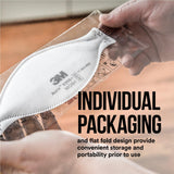 3M Aura Particulate Respirator 9205+ N95, Lightweight, Three Panel Designed Respirator Helps Provide Comfortable And Convenient Respiratory Protection, 10-Pack 3M