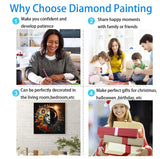 Sun and Moon Diamond Art Kits for Adults, Round Full Drill Diamond Painting Kits for Beginners Gem Art Painting Kits, DIY 5D Diamond Dots Painting with Diamond Arts and Crafts Wall Decor 14x14inch YSUNETER