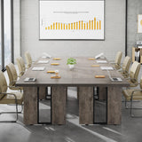 Tribesigns 6FT Conference Table, 70.9" L x 31.5" W Meeting Table for 6, Rectangular Seminar Table Boardroom Table for Office Meeting Conference Room Tribesigns