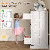 EnHomee 10 Drawer Dresser for Bedroom, Wood Dressers & Chest of Drawers for Bedroom, Hallway, Antique White,15" D x 55" W x 35.6" H EnHomee