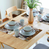 Cute Cow Farmhouse Placemats 4pcs, Farm Animal Tabletop Mat Rustic Style Non-Slip Washable Place Mats 12 x 18 Inch for Holiday Kitchen Dining Decor Imiss