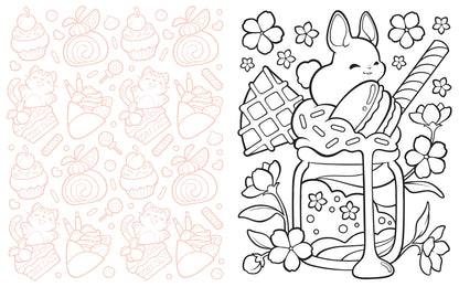 Cute Chibi Creature Coloring: Color over 60 Adorable Creatures