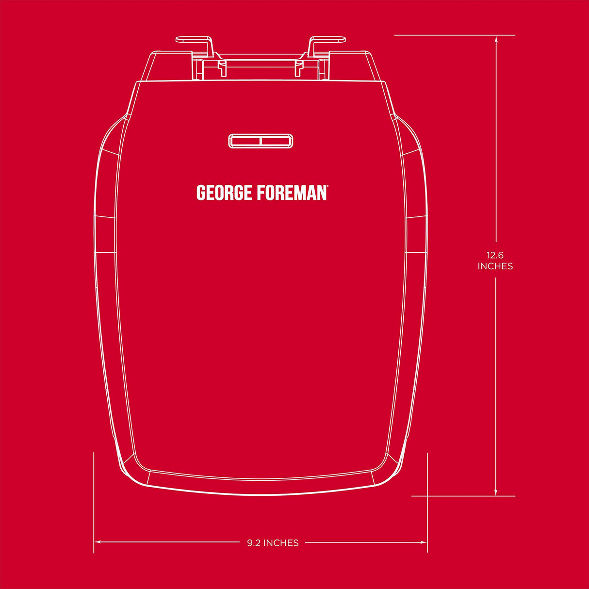 George Foreman GR340FB 4-Serving Classic Plate Electric Indoor Grill and Panini Press, Black George Foreman