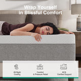 Novilla 14 Inch Mattress Queen, Gel Memory Foam Queen Mattress in a Box with Comfort Foam for Contour Support & Motion Isolation & Edge Support, CertiPUR-US Certified Novilla