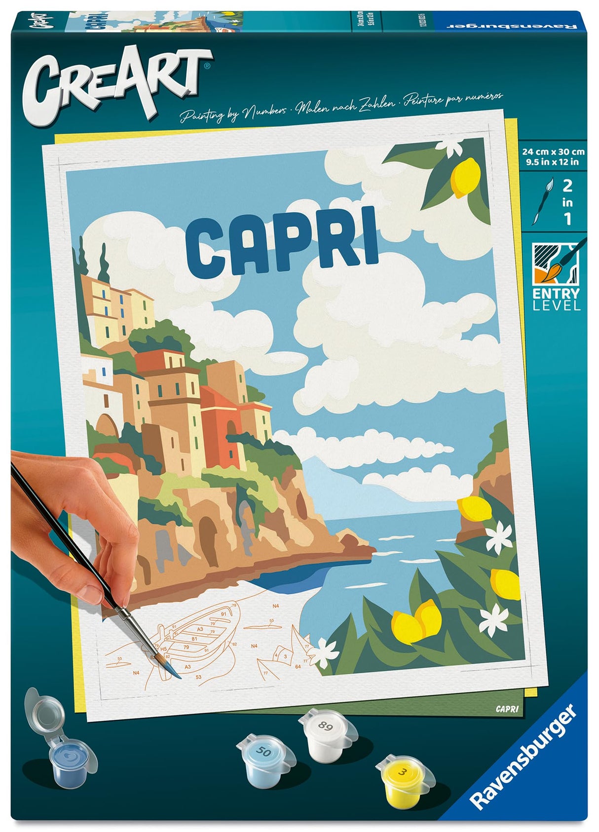Ravensburger Creart Capri Paint by Numbers Kit for Adults Ravensburger