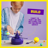 Dan&Darci 360° Orbiting Solar System for Kids - Paint & Build Model Kit - Arts and Crafts for Kid Ages 8-12, 4-6, 4-8, 6-8 - Space Toys 8-10 - Science Astronomy Gifts - Painting Craft Kits for Boys Dan&Darci