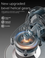 DongCheng Angle Grinder 4-1/2 inch 6.7-Amp Paddle Switch Cut off Tool 11800RPM Electric Grinder Power Tools with Cutting & Grinding Wheels, Flap Discs, Auxiliary Handle for Metal & Rust Removal Dong Cheng