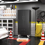 Aobabo Garage Storage Cabinet with 2 Drawers, Lockable Garage Storage Cabinet with Wheels for Garage Home Storage,Black,Required Assembly Aobabo