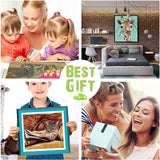 ZZMQ DIY 5D The Scream by Edvard Munch Diamond Painting Kits for Adults and Kids,Full Drill Diamond Art Red Mills