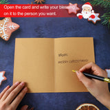 Dispowreath 24 Pcs DIY Christmas Card Making Kits with Envelopes DIY Christmas Craft Make Your Own Santa Claus Greeting Card Making Supplies for Holiday Xmas Party Decoration Favor Dispowreath