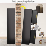 AUEYTVR Metal Tall Bathroom Cabinet, Slim Bathroom Storage Cabinet,71" High,Narrow Cabinet with Doors and Adjustable Shelves for Small Bathroom,Small Spaces AUEYTVR