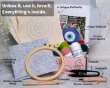 Dabline Punch Needle Kit for Beginners and Adults | Stress Relief DIY Craft - Complete Punch Needle Starter Kit with Designs & Supplies Dabline