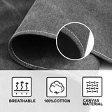 OUNLEN Chef Apron for Men Women Canvas Aprons with 3 Pockets Cross Back Resistant Work Apron for Cooking Grilling Baking BBQ Barber Kitchen (Black) OUNLEN