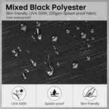 Merax Outdoor Aluminum 4-Person Patio Sectional Conversation Sofa Set, L-Shaped Outdoor Sectional Sofa with Cushions for Patios, Poolsides, Gardens, Dark Grey Merax